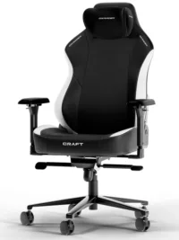 DXRacer CRAFT XL Black & White EPU Leder - Image 3